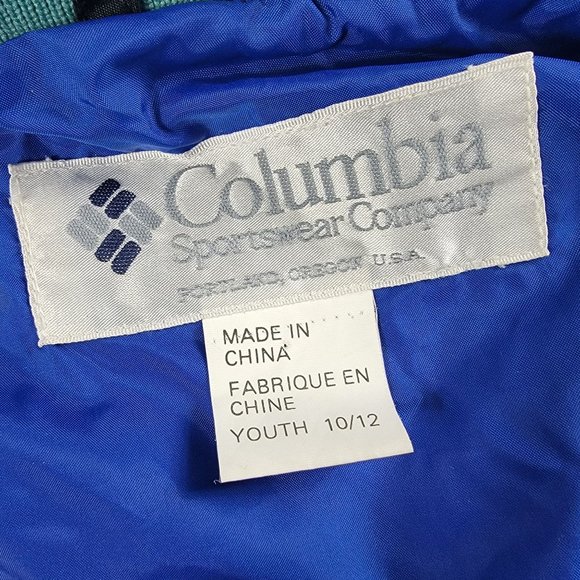 Columbia Long Peak Youth 10/12 Black Blue Winter Jacket Snow Outdoors Warm Hood - Picture 5 of 12